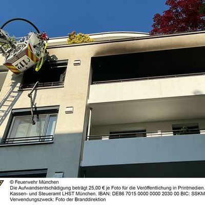 FW-M: Kinderzimmer komplett ausgebrannt (Schwabing-Freimann)