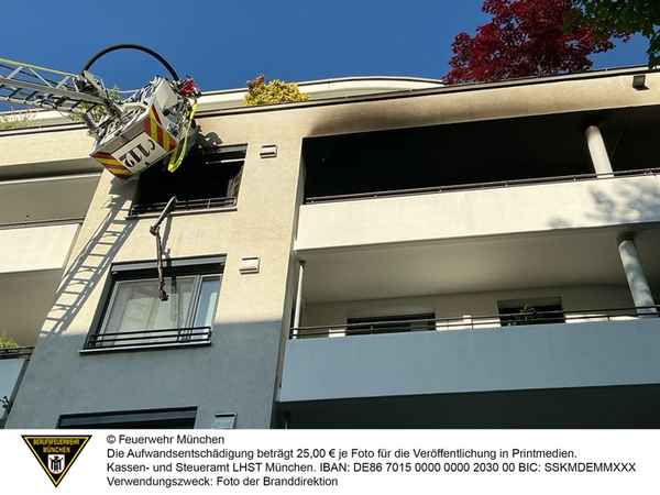 FW-M: Kinderzimmer komplett ausgebrannt (Schwabing-Freimann)
