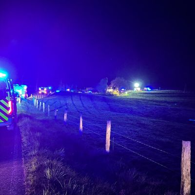 FW Wenden: Verkehrsunfall mit eingeklemmter Person: Einsatz der Drohneneinheit der Feuerwehr Wenden