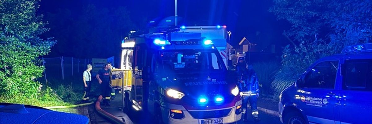 FW Stockach: Unwettereinsatz in Moos