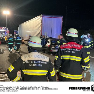 FW-M: Tödlicher Verkehrsunfall auf der Autobahn