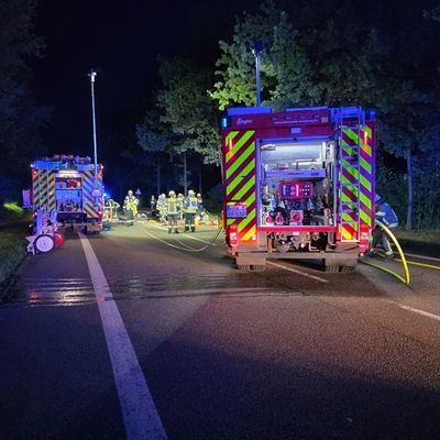 FW-AR: Rettungshubschrauber im Einsatz- Verkehrsunfall in der Nacht zu Samstag