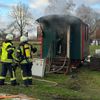 FW-ROW: Bauwagen brennt in Wilstedt
