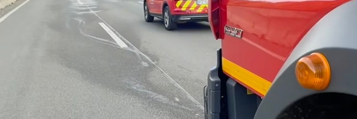 FW Alpen: Ölspur auf der A57