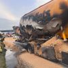 FW-SE: LKW-Brand auf der A7 - Aufwändiger Feuerwehreinsatz bei Bad Bramstedt