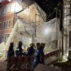 FW Helmstedt: Baugerüst drohte in Helmstedt umzustürzen - Feuerwehr und THW im Einsatz