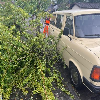 FW Bergheim: Unwetterlage am Mittwoch über Bergheim 15 Einsätze im Bereich Niederaußem und Oberaußem