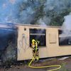FW-OB: Vereinsheim brennt in Oberhausen-Alstaden