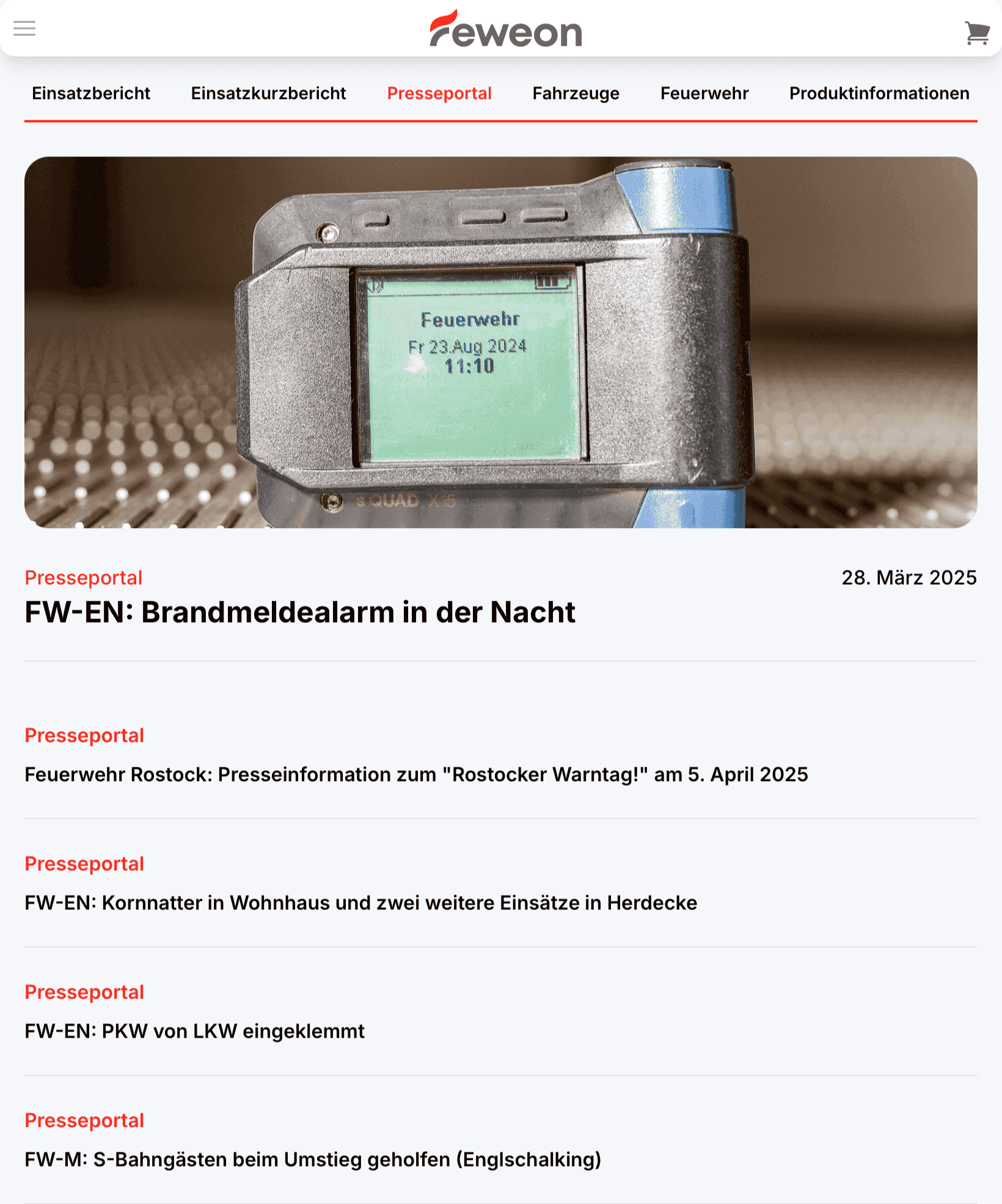 Vorgestellt-Sektion: Sektionsbild