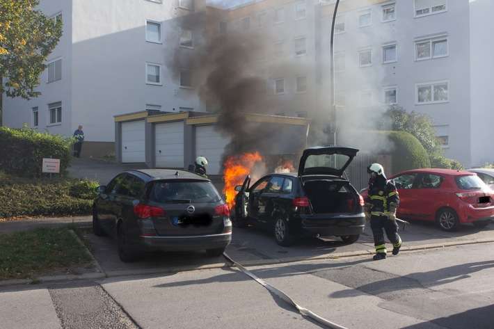 FW-MK: PKW-Brand am Steinhügel