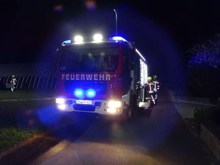 FW Reichenau: Feuerwehr löscht Schilfbrand von zwei Seiten, Reichenau-Oberzell, 05.04.2025