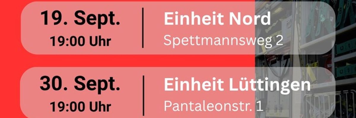FW Xanten: Feuerwehr Xanten lädt zu offenen Dienstabenden ein