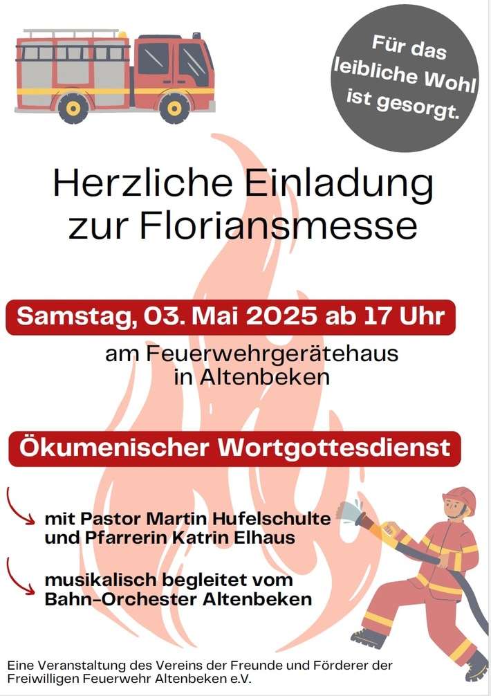 FW-PB: Gemeinsam feiern und erleben - Feuerwehrveranstaltungen rund um den 1. Mai in der Gemeinde Altenbeken