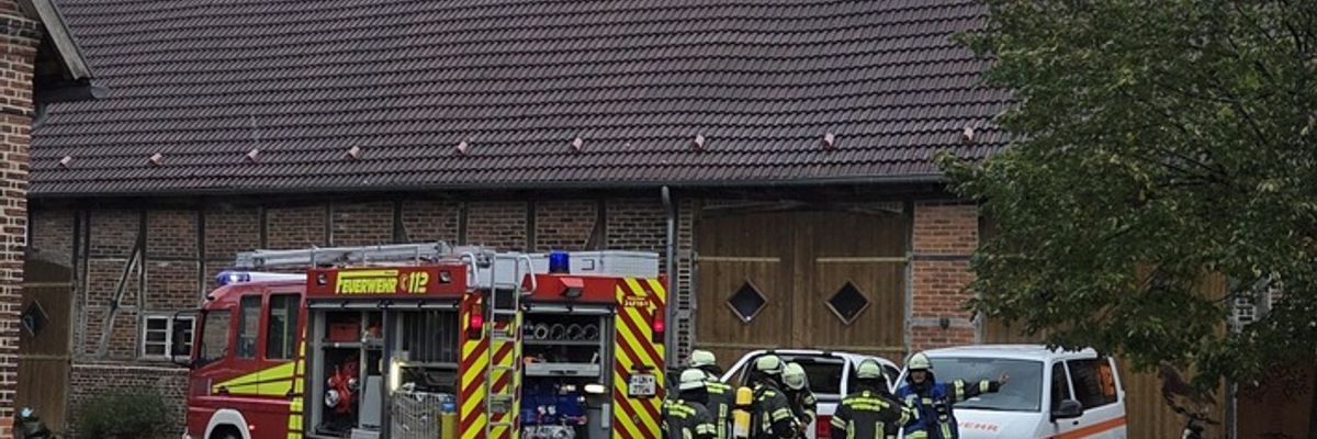 FW-WRN: Löschgruppe Langern übte mit Löschzug aus Selm