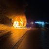 FW-RS: Brand eine Autotransporters auf der A 1