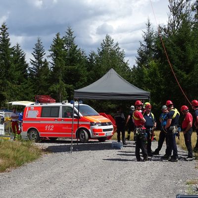 KFV-CW: Medizinischer Notfall in 170 Metern Höhe / Rettung an Windkraftanlage
