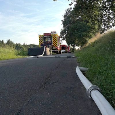 FW VG Asbach: Auf Waldbrände vorbereitet: Einheiten üben gemeinsam