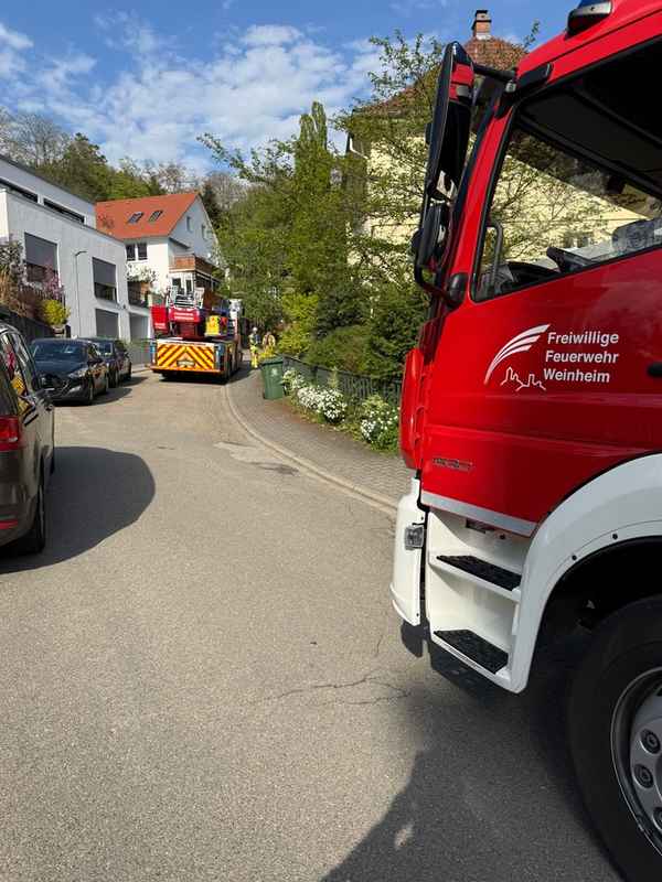 FW Weinheim: Weinheimer Feuerwehr im Einsatz
