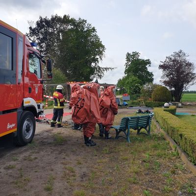 FW-RD: Gefahrstoffeinsatz der Feuerwehren in Padenstedt (Kreis Rendsburg-Eckernförde)
