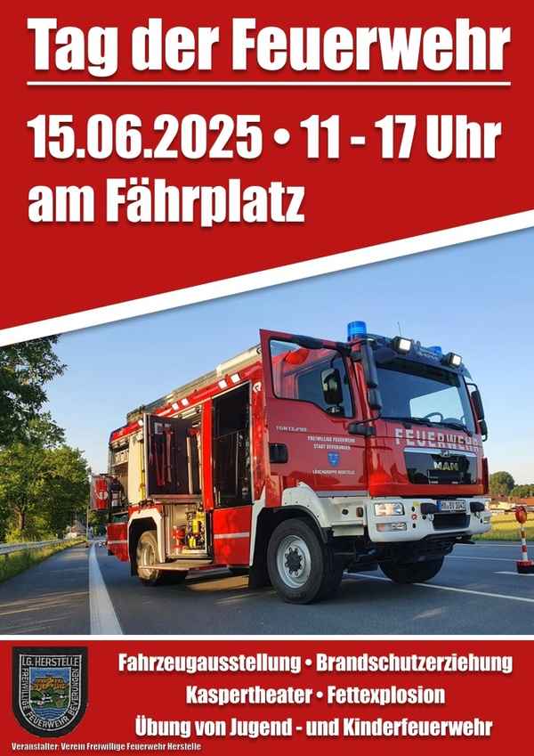 FW Beverungen: Einladung zum Tag der Feuerwehr in Herstelle