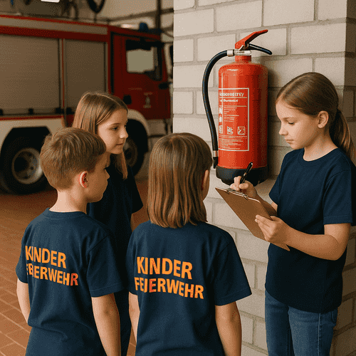 Titlebild: Feuerwehrhaus-Rallye Kinderfeuerwehr – Entdeckungsreise im Gerätehaus