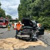 FW Weinheim: Feuerwehr Weinheim im Aufwendiger Feuerwehreinsatz mit technischer Rettung auf der Westtangente