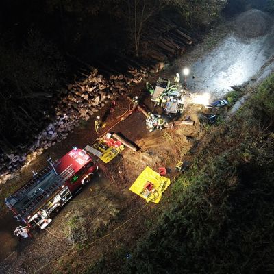 FFW Schwalmtal: Aufwendige Unwetterlage bildet Grundlage für die Jahresabschlussübung der Feuerwehr Schwalmtal