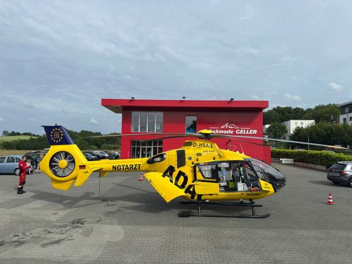 FW-EN: Rettungshubschrauber landet in Niedersprockhövel