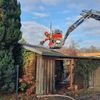 FW-ROW: Brand eines Schuppens in der Neptunstraße in Rotenburg
