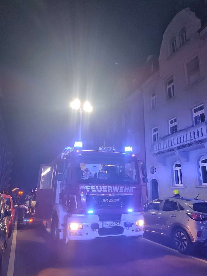 FW Konstanz: Brand im Keller eines Wohngebäudes in der Richentalstraße