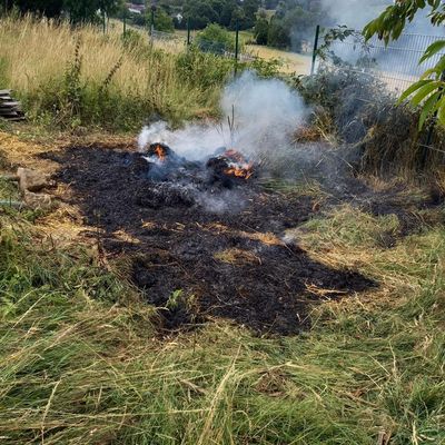 FW-EN: Starke Rauchentwicklung am Poethen - Illegale Müllverbrennung führt zu Flächen- und Vegetationsbrand - Kleinbrand am Montag im Industriebetrieb