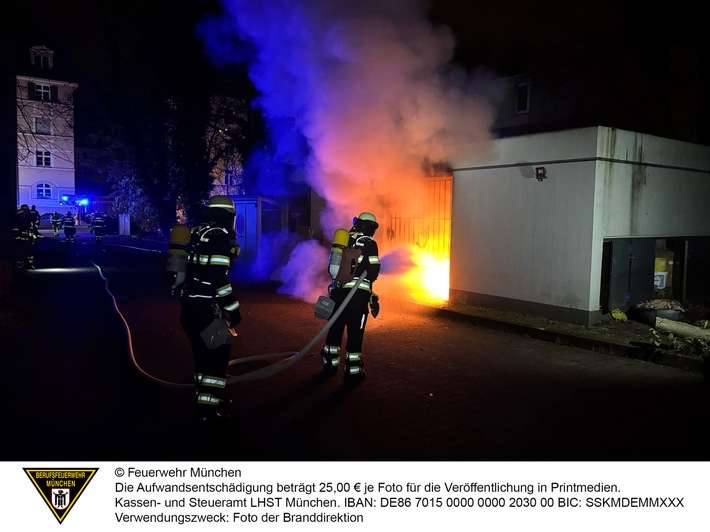 FW-M: Feuer in Lagerraum einer Malerei (Sendling-Westpark)