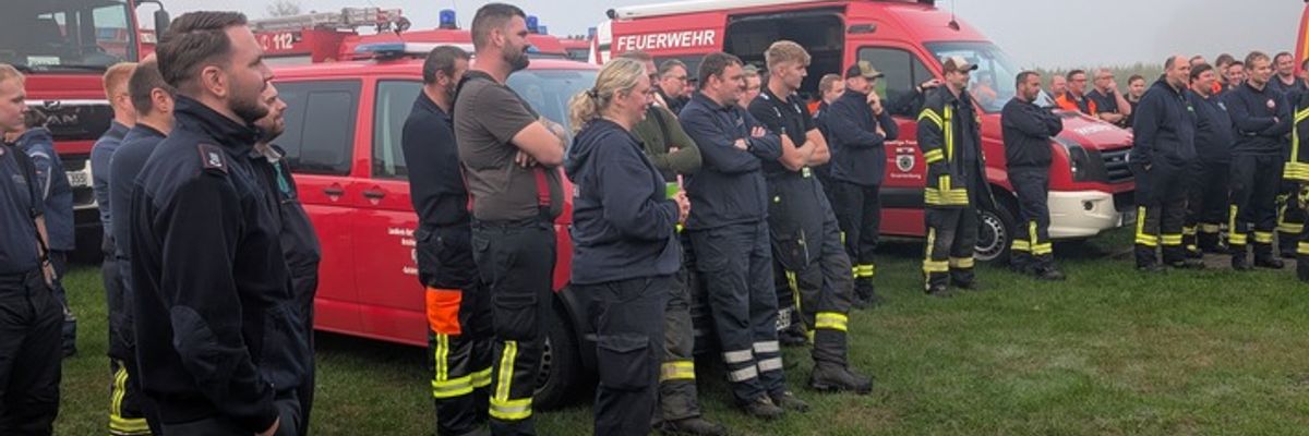 FW-ROW: Kreisfeuerwehrbereitschaft Rotenburg-Nord übt in Loxstedt