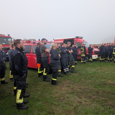 FW-ROW: Kreisfeuerwehrbereitschaft Rotenburg-Nord übt in Loxstedt
