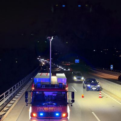 FW-Velbert: Verkehrsunfall auf der BAB 535