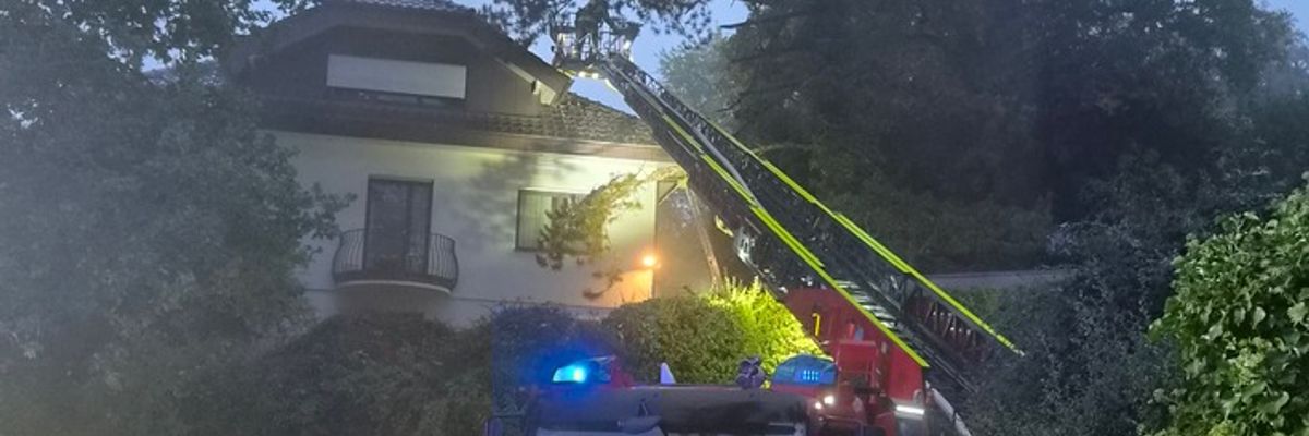 FW Pforzheim: Dachstuhlbrand in Würm