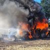 FW-OLL: Flächenbrand nach Traktorbrand