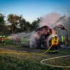 KFV Bodenseekreis: Ballenpresse in Vollbrand in Hefigkofen