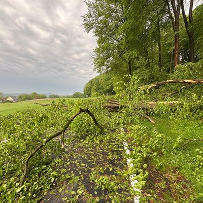 FW VG Westerburg: Unwetter wütet über Verbandsgemeinde Westerburg - Feuerwehren im Dauereinsatz