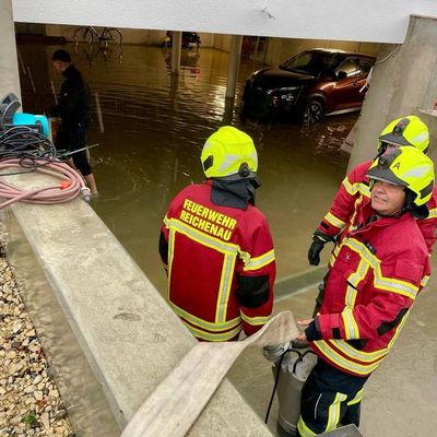 FW Reichenau: Starkregen fordert Reichenauer Feuerwehr, 21.08.2025, Reichenau, Insel-Ortsteile