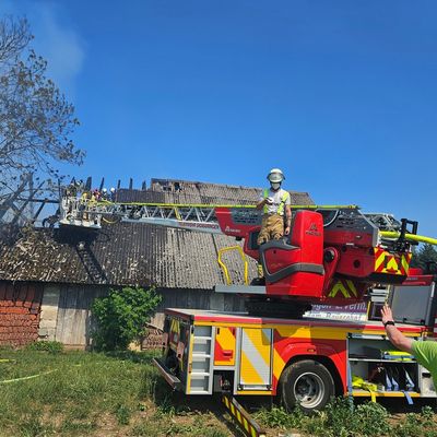 KFV Sigmaringen: B5 Brand Ökonomiegebäude in Rulfingen