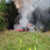 FW-Greven: Landwirtschaftliches Fahrzeug in Vollbrand