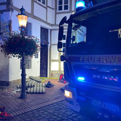 FW Minden: Entstehungsbrand im Museumscafe