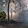 FW Südheide: Holzunterstand mit Dixi-Klo brennen in Hermannsburg