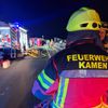 FW Kamen: Schwertransporter mit Mobilkran auf der A2 umgestürzt - beide Fahrtrichtungen betroffen
