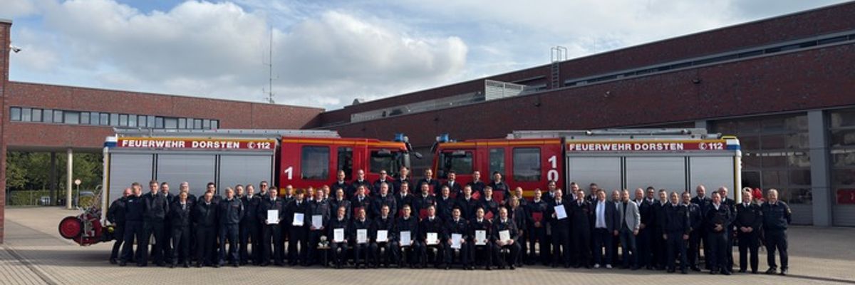 FW-Dorsten: Neue Brandmeister verstärken die Feuerwehr Dorsten