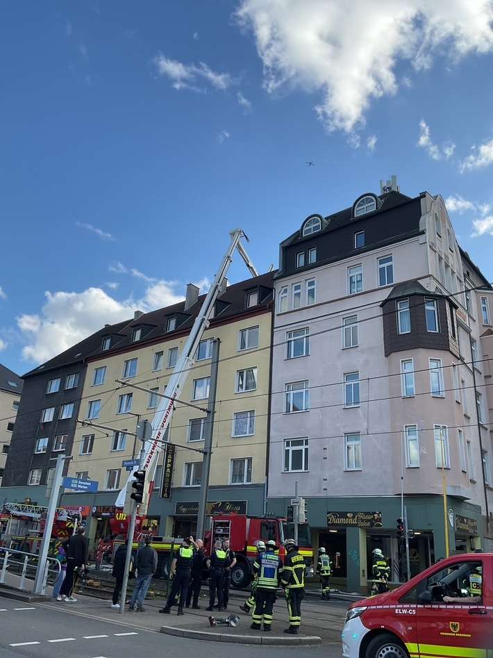 FW-DO: Brand in einem Wohn- und Geschäftshaus