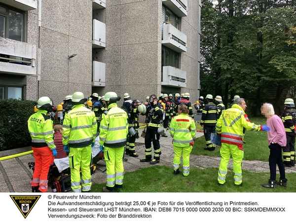 FW-M: Brand in Hochhaus (Solln)