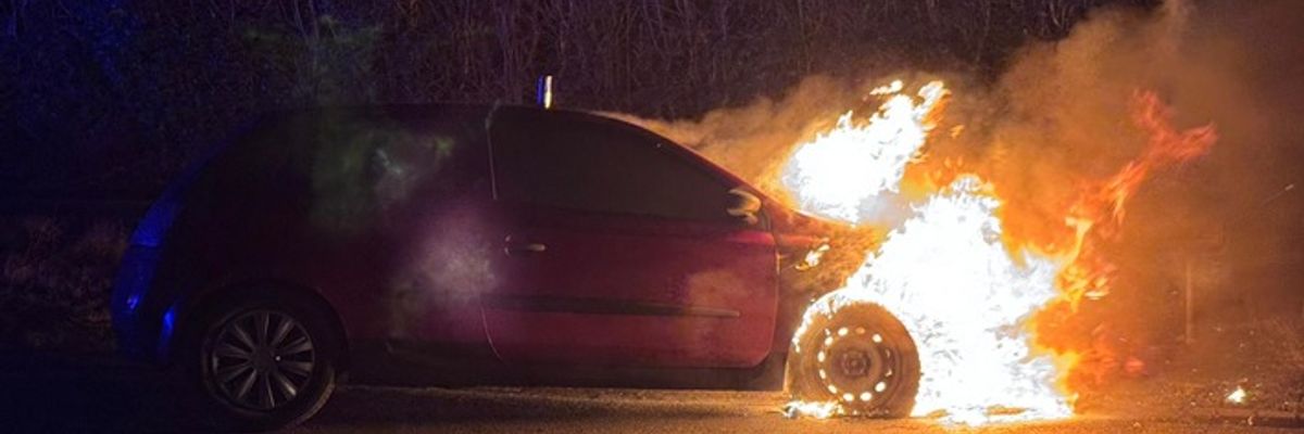 FFW Bergen: PKW Brand