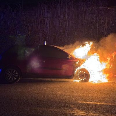 FFW Bergen: PKW Brand